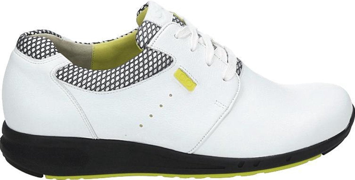 Durea 6176 H - Volwassenen Dames sneakersDames veterschoenen - Kleur: Wit/beige - Maat: 44