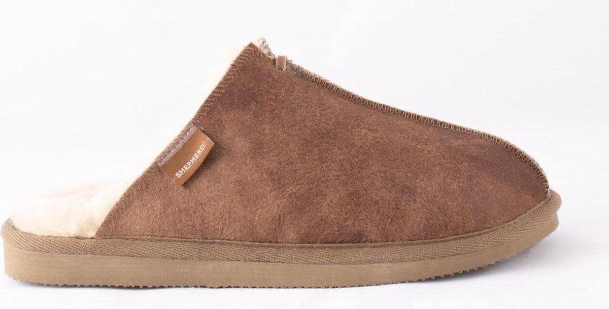 Shepherd Hugo Heren Pantoffels - Antique cognac - Maat 43