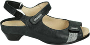 Verhulst 5153 - Volwassenen Sandalen met hakDames Sandalen - Kleur: Zwart - Maat: 40.5