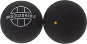 Unsquashable Squashballen Gele Stip Zwart 2 Stuks