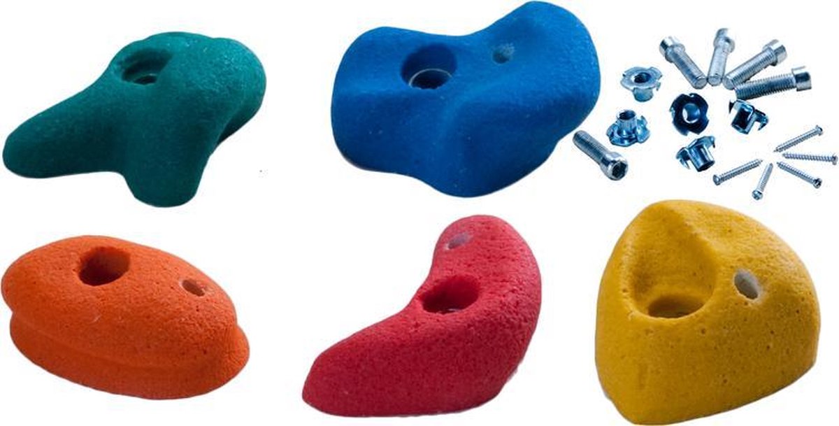 Klimstenen Klein set van 5 stuks Multicolor