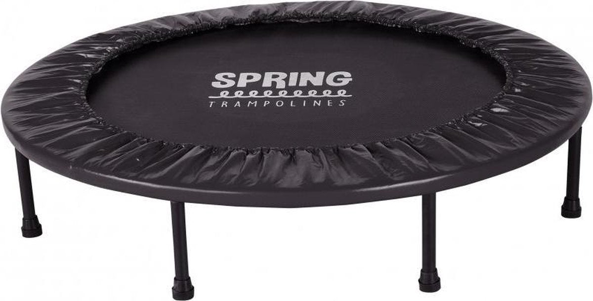 SPRING Mini Trampoline 120 cm - Black Edition – zwarte rand