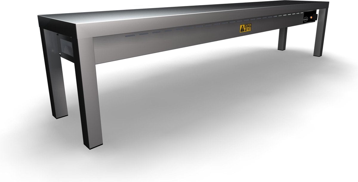 Professionele Combisteel Etagere Keramisch Verwamd 1 Niveau 1600
4 Heaters Ã€ 250W | 7020.0715 | Horeca