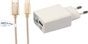 2A lader TUV gekeurd 1 m Oplaadkabel en oplader adapter met stekker. Past ook op Archos. o.a. Diamond Alpha