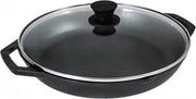 Lodge Chef Style Koekenpan LC12EP met 2 grepen en glazen deksel 30