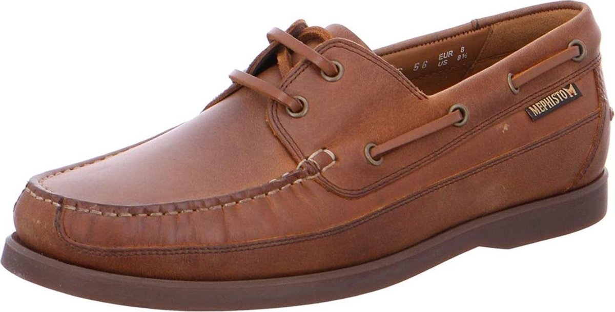 Mephisto BOATING heren bootschoen - Tabakbruin - maat 40.5