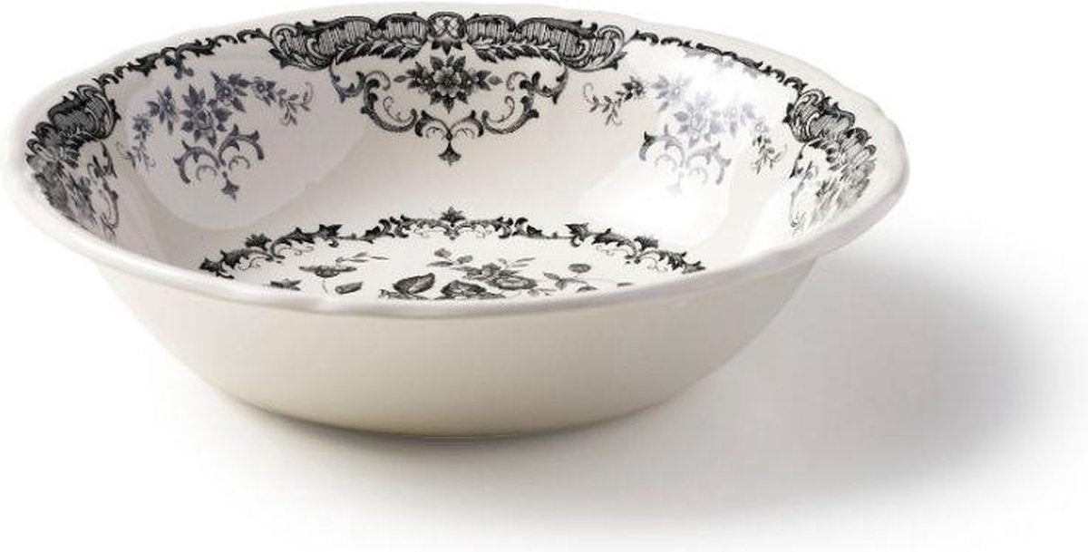 Bitossi Home Rose Salade Schaal - Zwart - Aardewerk - Ø 23