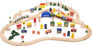 All Aboard! Houten Treinset Deluxe Met Rails