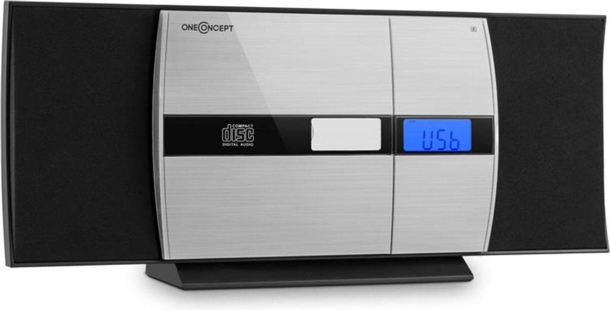 V-15-BT Stereo-installatie Bluetooth CD USB MP3 UKW AUX Wekker zwart