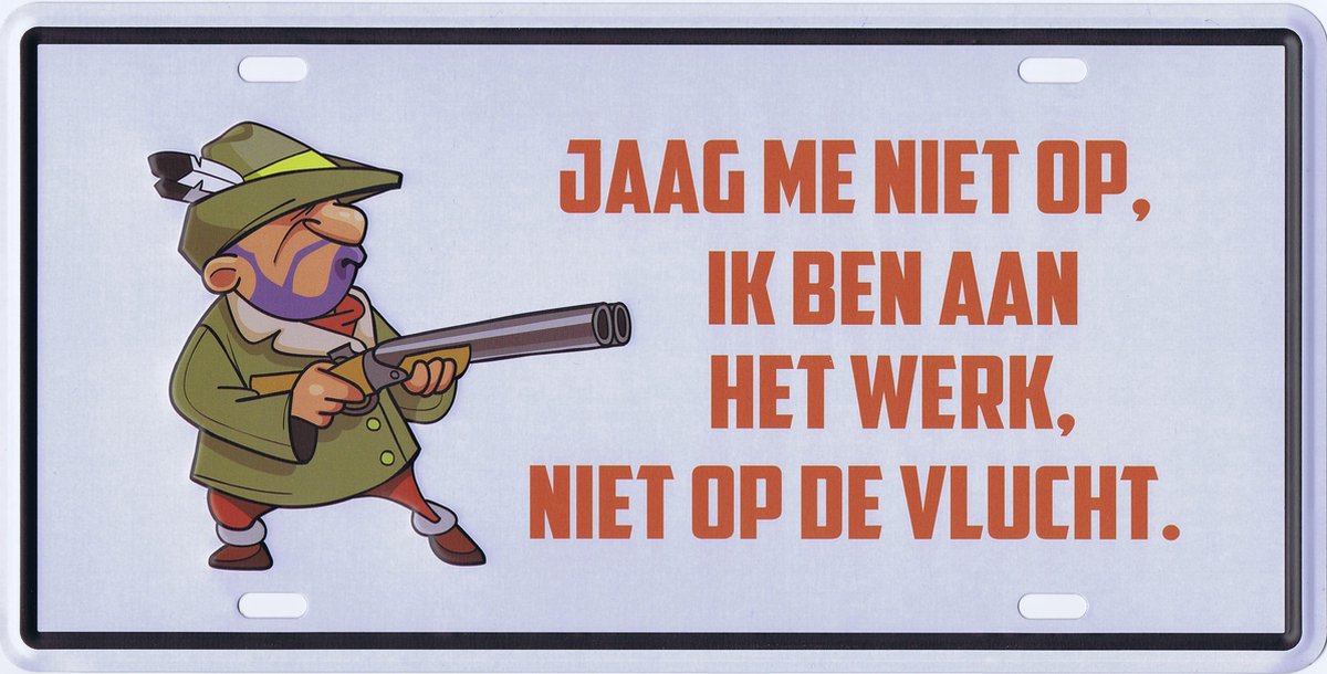 BMPdesign spreukenbord - Jaag me niet op