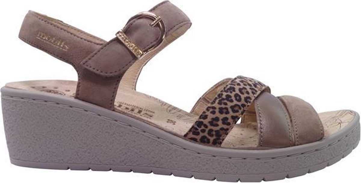 Mobils by Mephisto Sandaal Pietra Taupe Verwisselbaar Voetbed