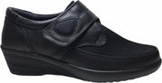 Manlisa velcro stretch 5 cm  sleehakschoenen W245-244 zwart mt 41