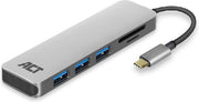 ACT USB C Hub met 3x USB 3.0 en kaartlezer