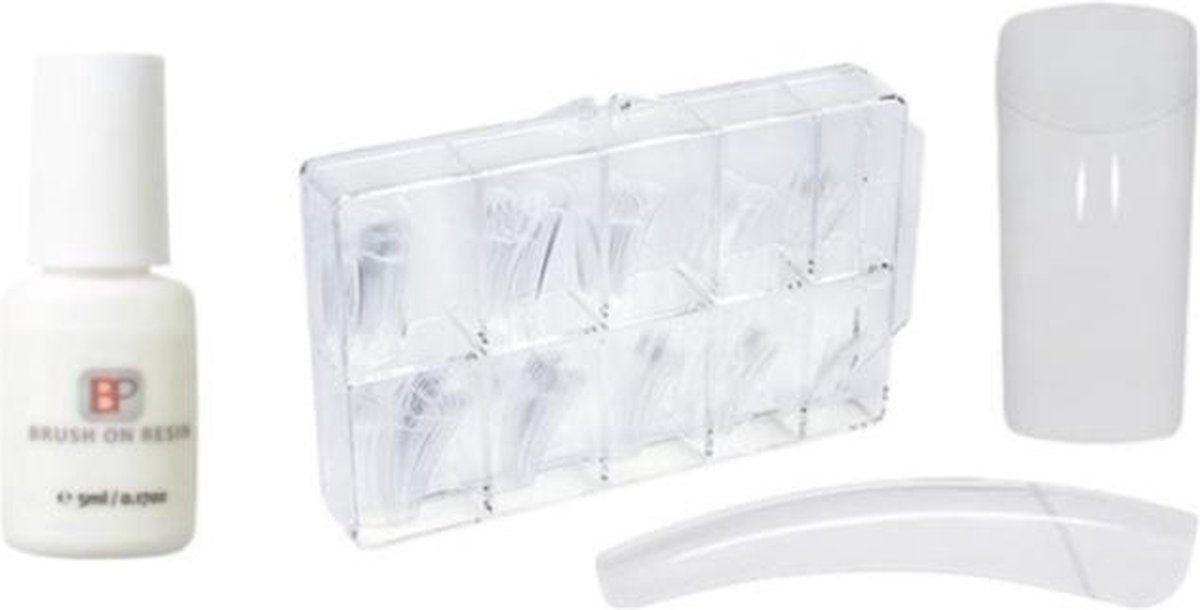 Nepnagels 500 stuks Transparant + 5 ml nagellijm - Acrylnagels - Tips - Kunstnagels pakket