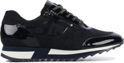 Hassia Vrouwen Suède Lage sneakers / Damesschoenen 301821 camo - Blauw - Maat 42.5