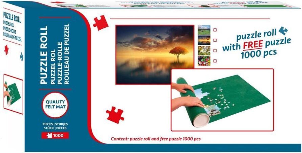 Puzzelrol + Puzzel 1000 Stukjes Assorti