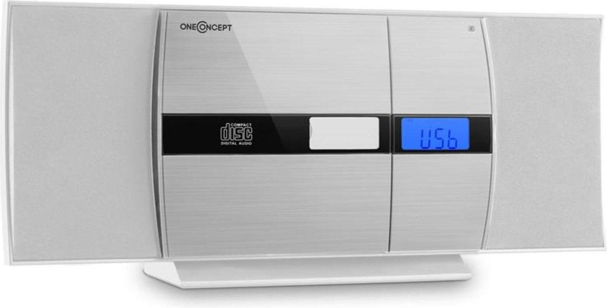 V-15-BT Stereo-installatie Bluetooth CD USB MP3 UKW AUX Wekker zwart