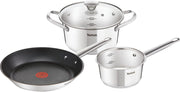 Tefal Simpleo Pannenset - 3 delig - Glazen Deksels