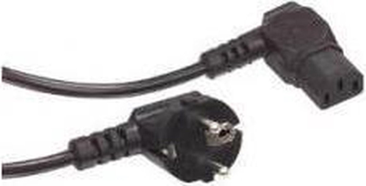 Deltac 220V 2.0m cable electriciteitssnoer Zwart 2 m