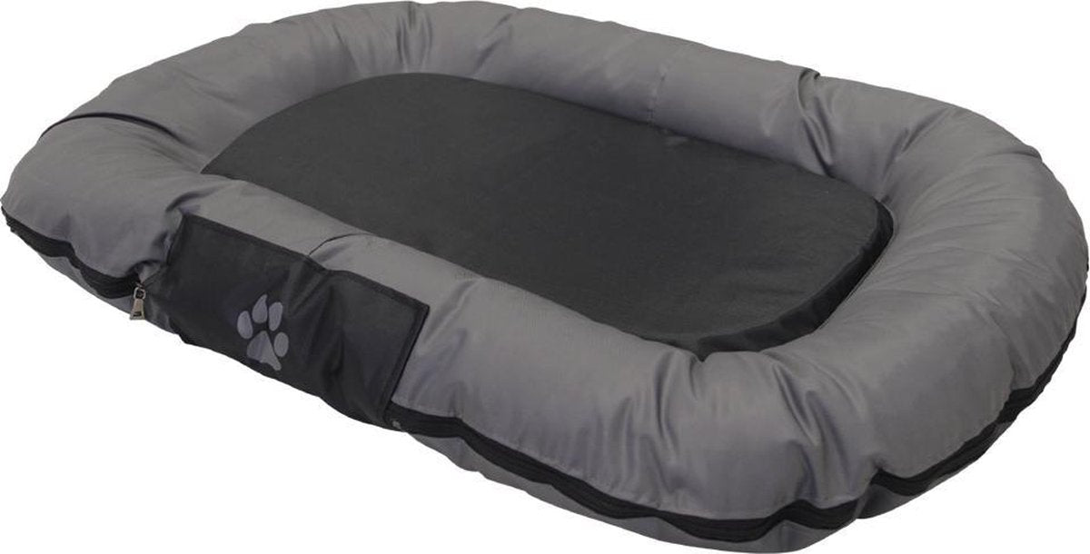 Nobby - classic honden kussen ovaal reno -  zwart - 80 x 58 x 10 cm