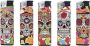 Prof Elektronische Piezo Aansteker "Mexicaanse Sugar Skull" Designs (5 Stuks)