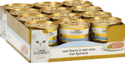 Gourmet Gold Luxe Mix - Kattenvoer Zeevis & Spinazie - 24 x 85 g