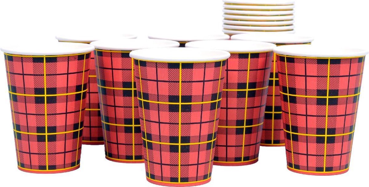 100 stuks - papieren drinkbeker - scotty - 180cc