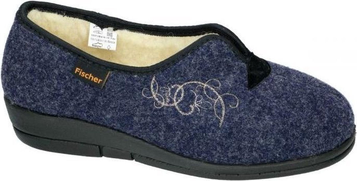 Fischer -Dames -  blauw - pantoffels - maat 37
