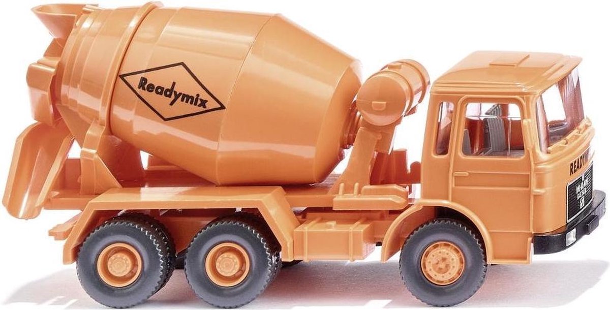 Wiking Miniatuurvoertuig Man Readymix Betonwagen 1:87 Oranje