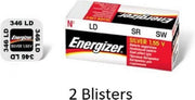 2 stuks (2 blisters a 1 stuk) Energizer 346 knoopcel batterij Zilver-oxide (S) 1