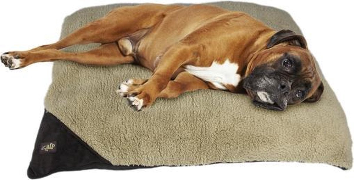 RelaxPets - Hondenmand - Hondenkussen - Fleece kussen - Bruin - Maat L - 107X74CM