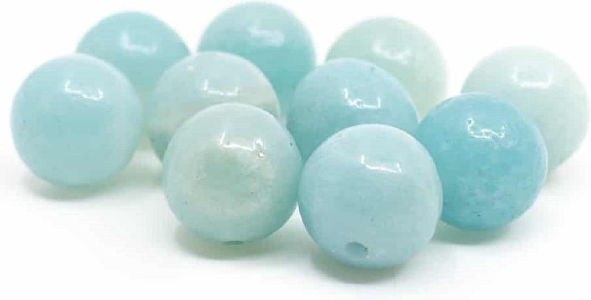 Edelsteen Losse Kralen Amazoniet – 10 stuks (8 mm)