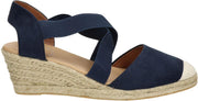 Nelson dames espadrille - Blauw - Maat 42