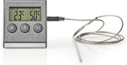 Vleesthermometer | 0 - 250 °C | Digitaal Display | Timer