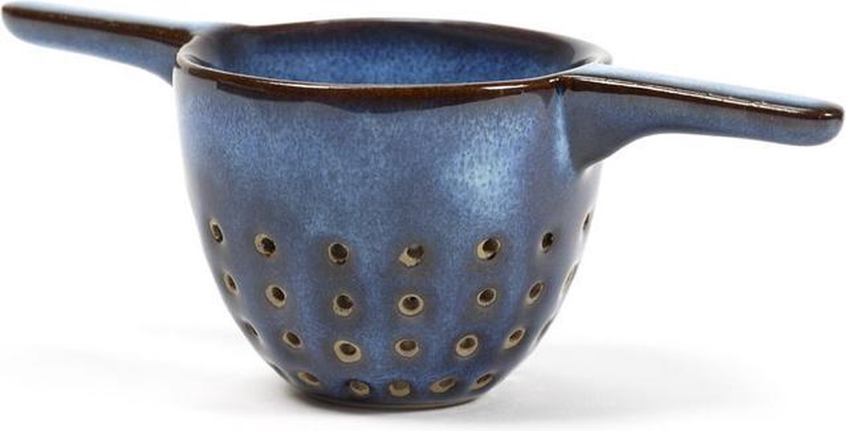 Serax Pascale Naessens Pure theezeef 14x6cm H5cm donkerblauw