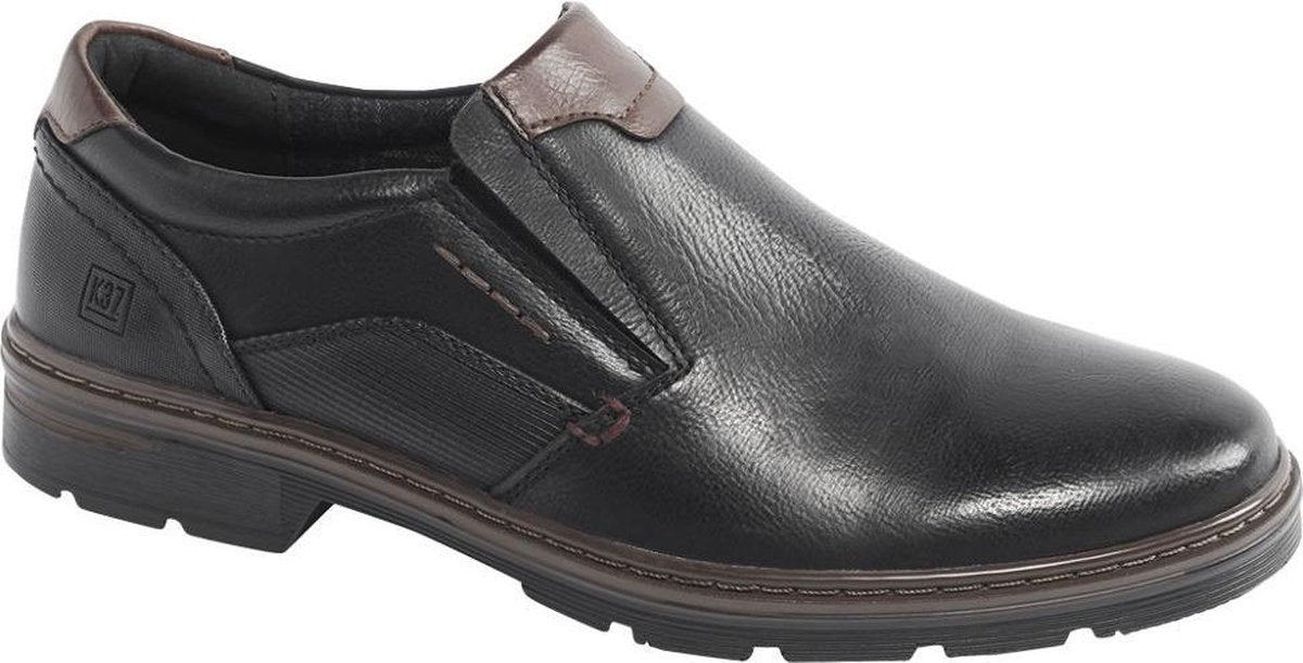 Easy Street Heren Zwarte instapper elastisch - Maat 42