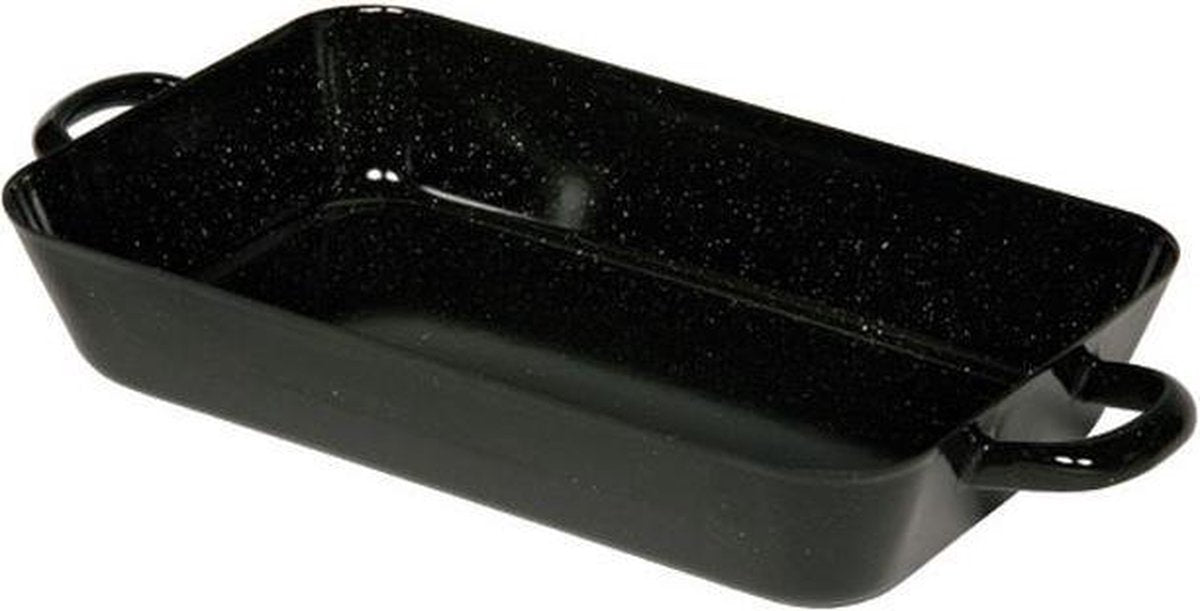 Ovenschaal met handgrepen - emaille - 33 cm met handgreep - 33 cm