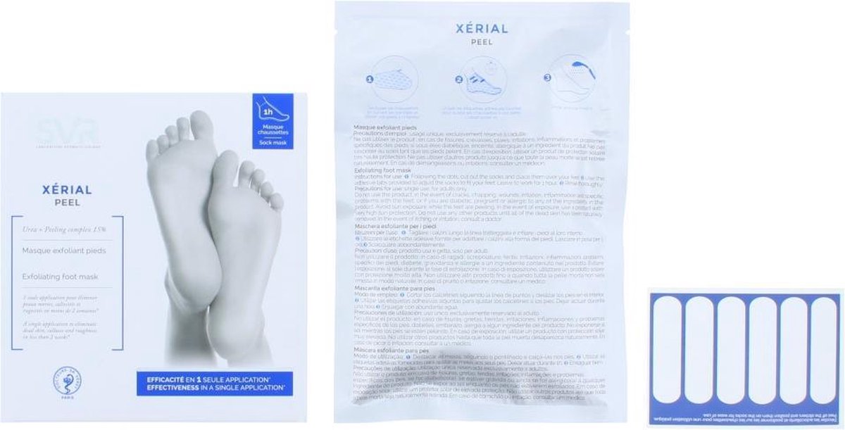 Svr Xerial Peel Masque Exfoliant Pieds Masker Eelt/ruwe Voeten 1pakket