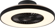 Halmstadt Ventilator d:60cm zwart/wit met LED 3000-6500k - Modern - Trio - 2 jaar garantie