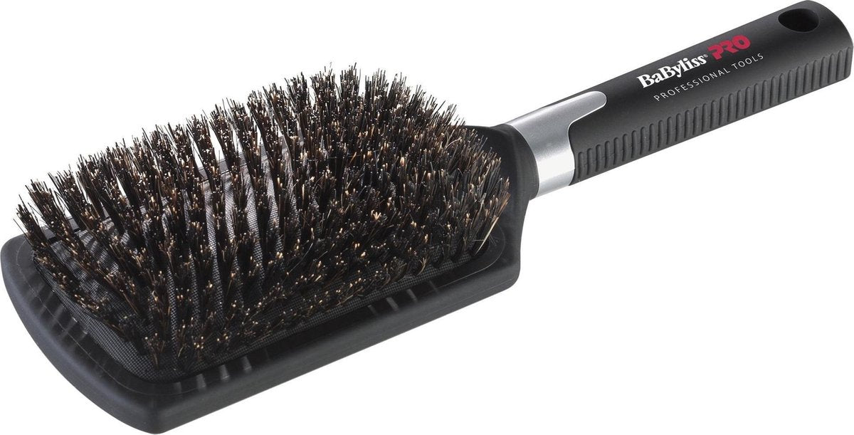 BaByliss PRO - BABBB1E - Profesionální rozčesávací kartáč s kančími štětinami (L)