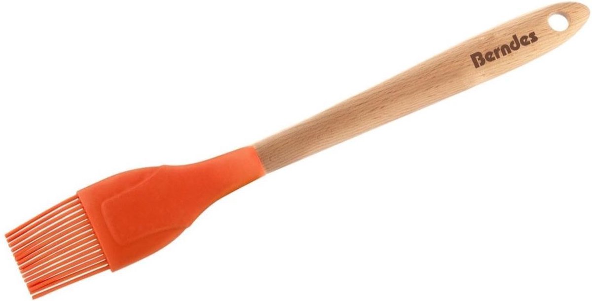 Berndes Bakkwast 29 Cm Hout/siliconen Oranje