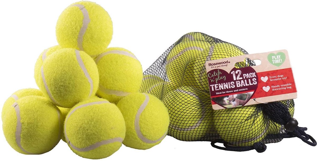 Rosewood jolly doggy tennisbal 12 st