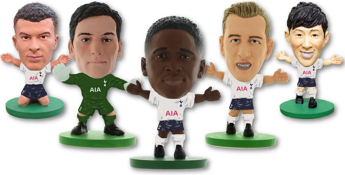 Voetbalpoppetjes 5-pack Tottenham Hotspur ⚽ Steven Bergwijn ⚽ Harry Kane ⚽ Hugo Lloris ⚽ Dele Alli ⚽ Heung Min Son