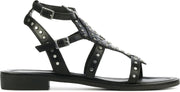 Stefano Lauran Vrouwen Leren  Sandalen / Damesschoenen S1030 - Zwart - Maat 37