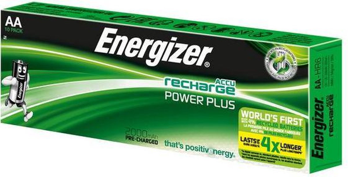 Energizer Oplaadbare Power Plus batterijen AA / NH15 2000 mAh
