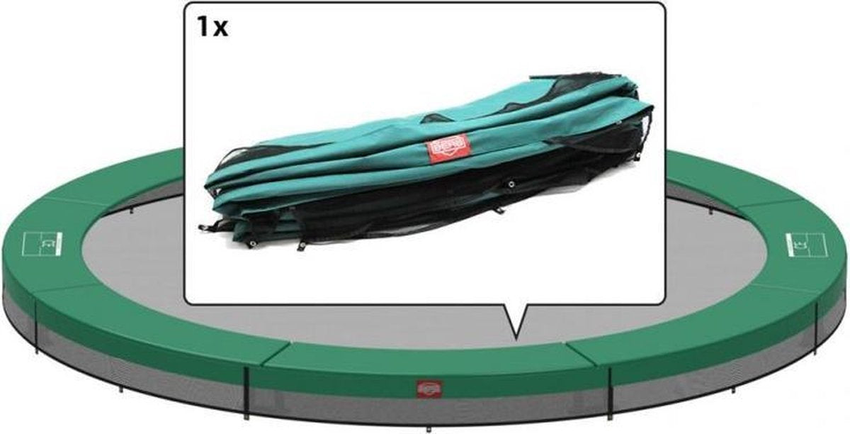 BERG beschermrand voor Favorit inground 380 cm - groen