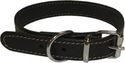YAGO Zachte en verstelbare lederen halsband voor middelgrote hond