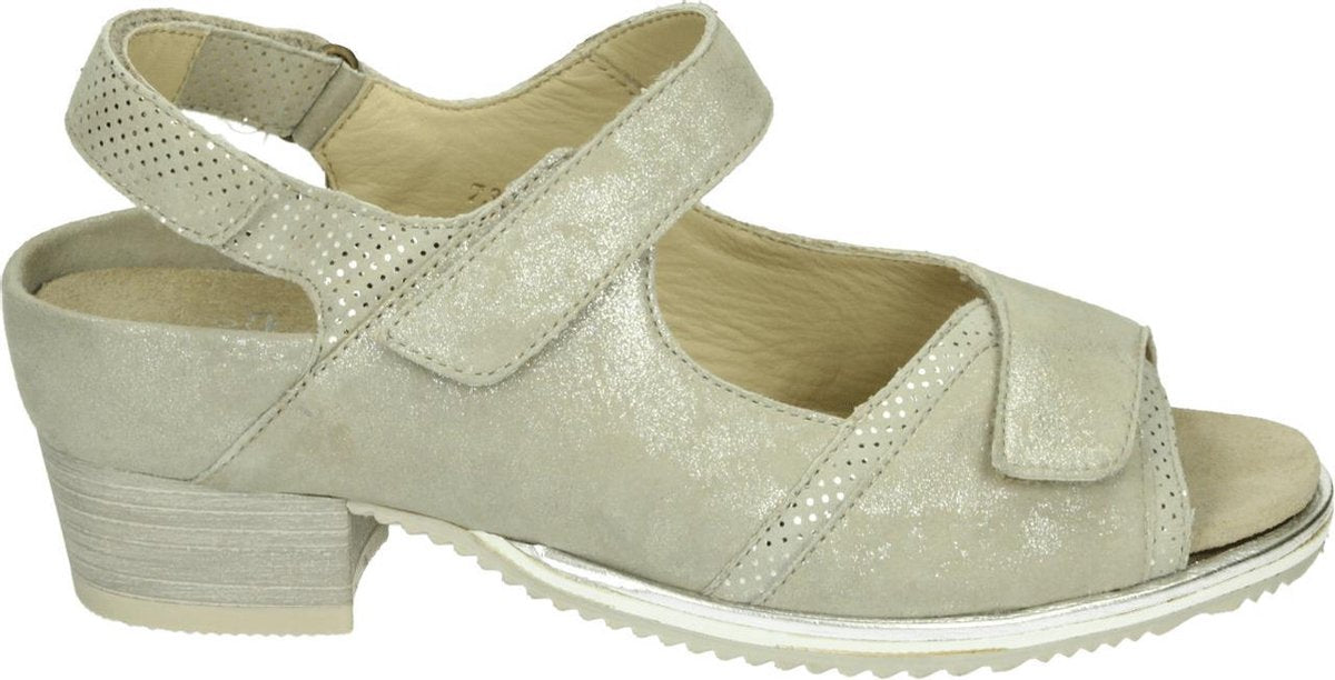 Verhulst 7354-11-49 - Volwassenen Sandalen met hakDames Sandalen - Kleur: Wit/beige - Maat: 40.5