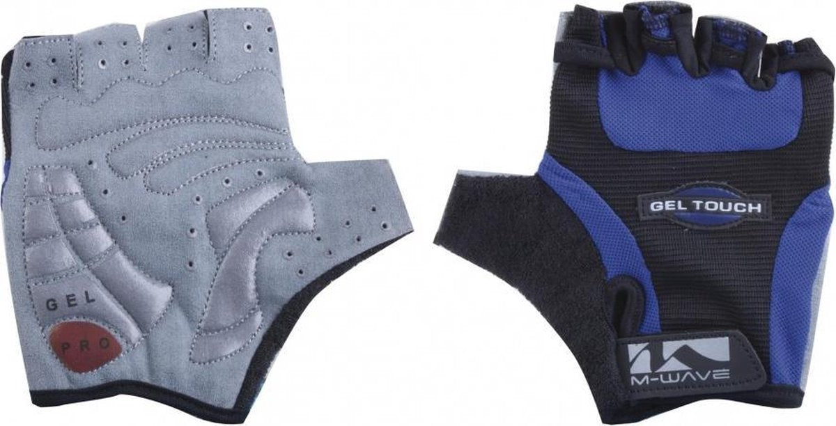 M-wave Fietshandschoenen Gel Blauw Zwart Maat Xl