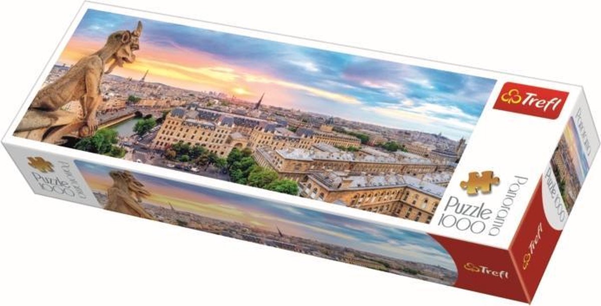 Trefl Puzzel 1000 Stuks - Panorama - Zicht vanuit de Kathedraal Notre-Dame de Paris